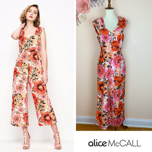 Alice McCall Pants - New! ALICE MCCALL Floral Cropped Jumpsuit